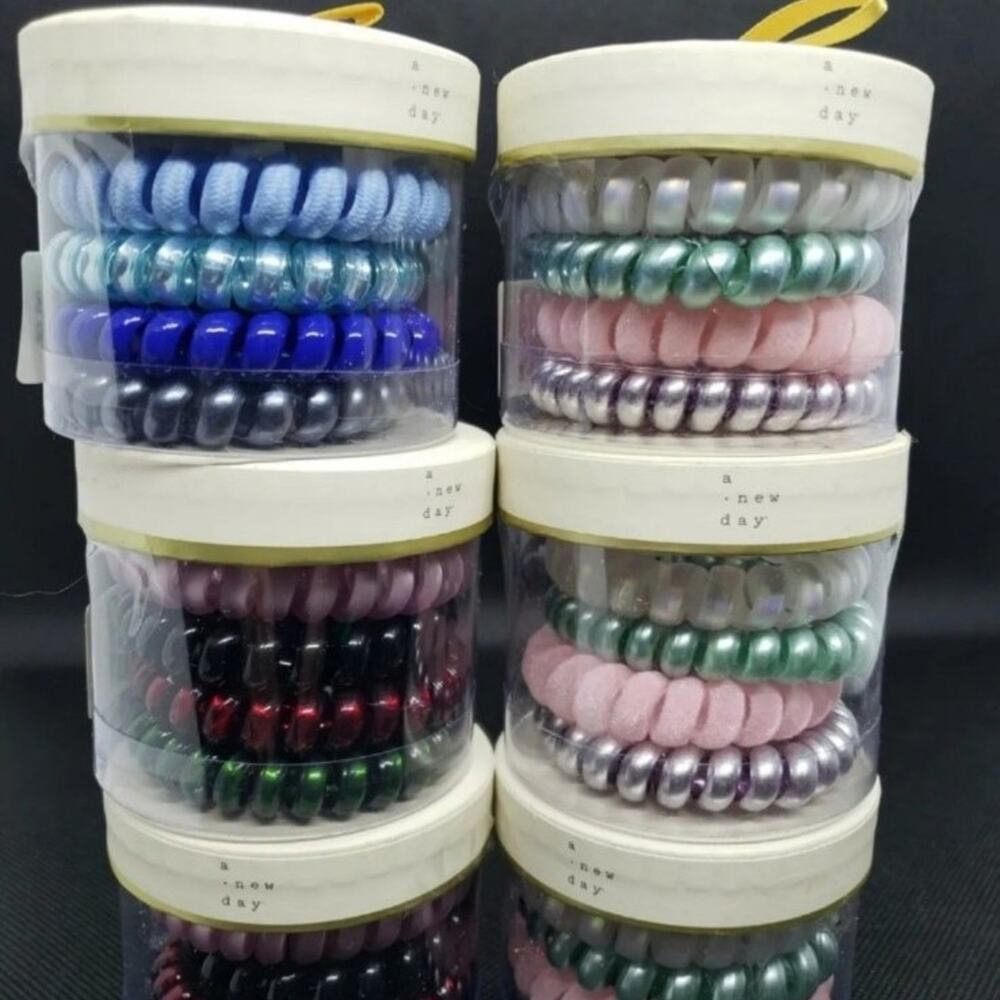A New Day Hair Scrunchies Lot Of 6 Tubes